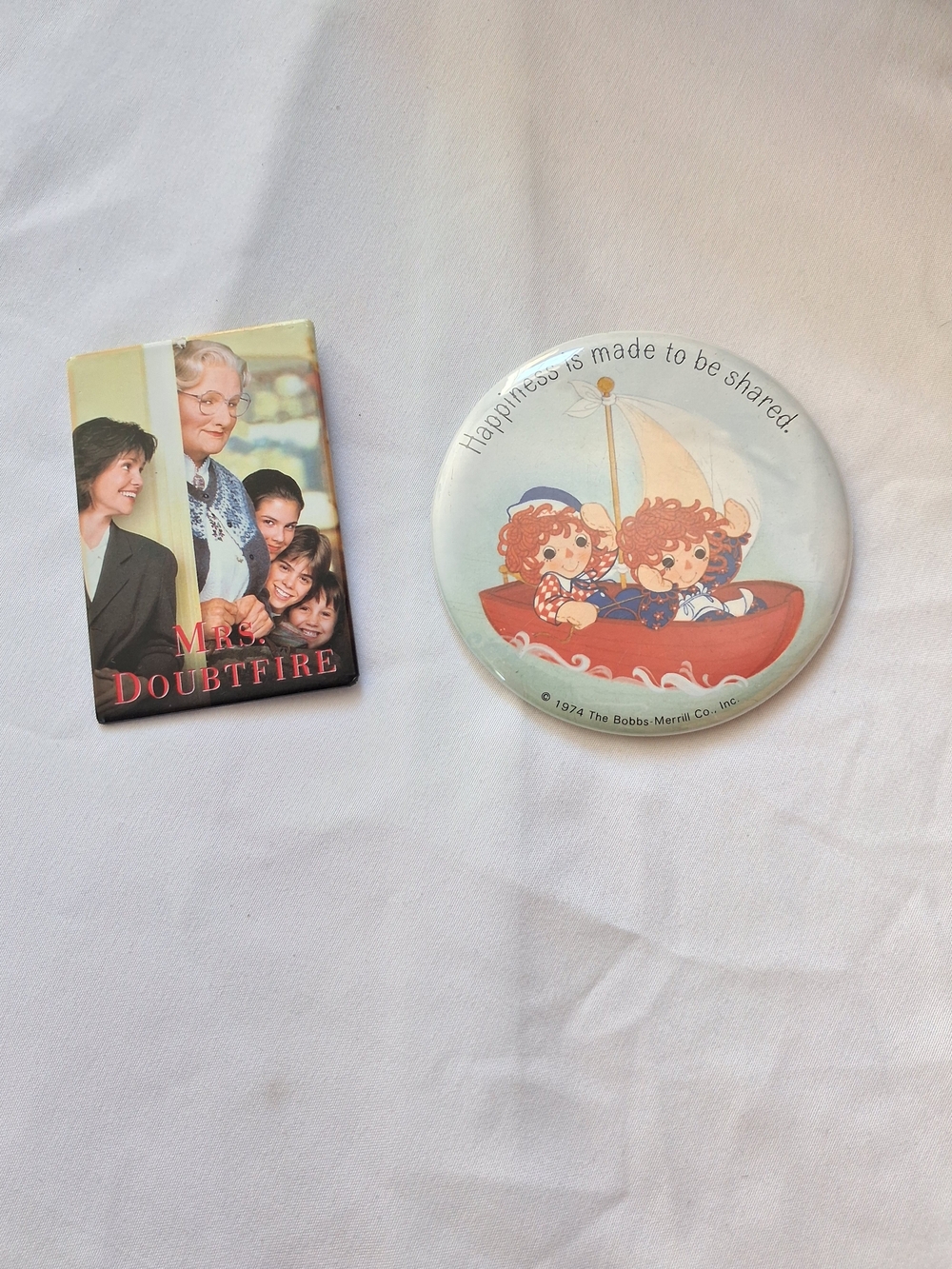Vintage Raggedy Ann & Andy Pins